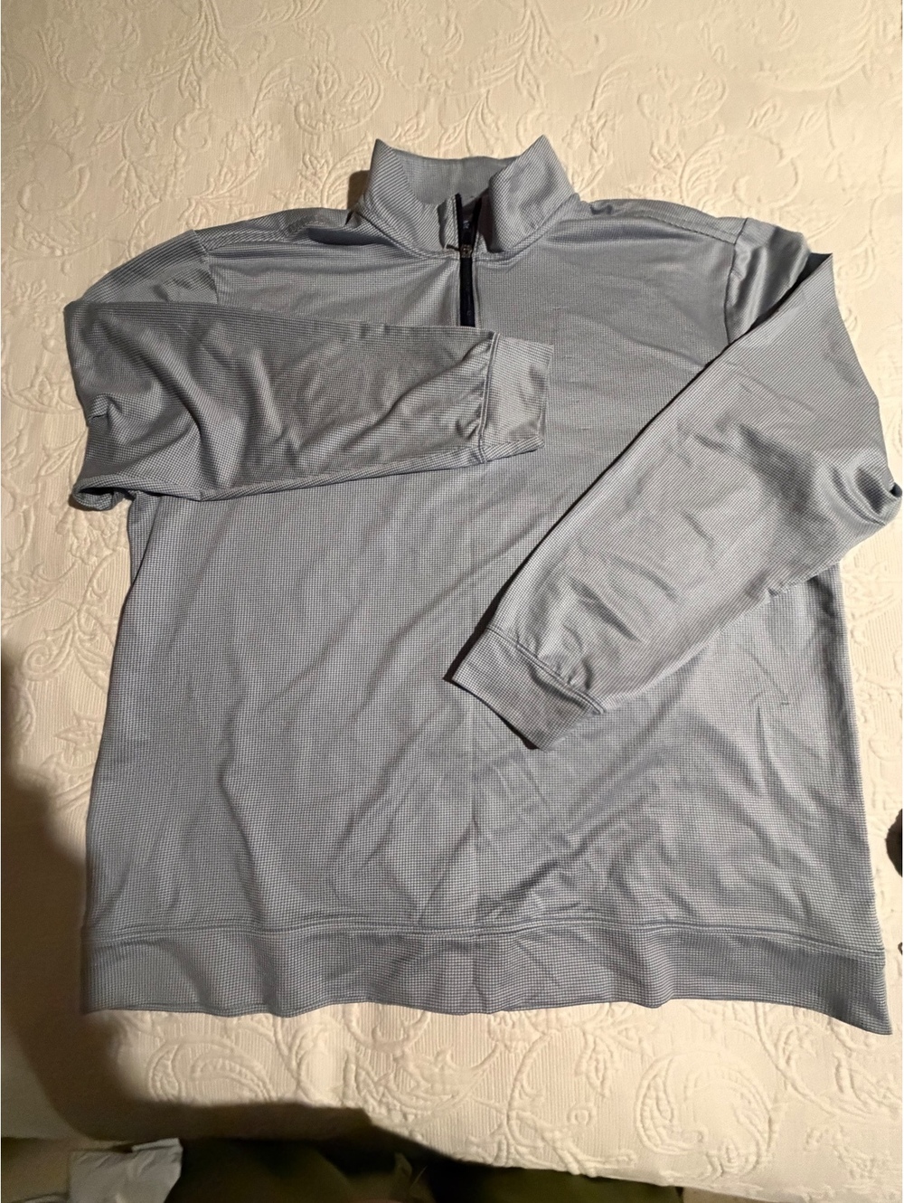 Roundtree&Yorke Performance Men's Half-Zip Pullover, Size L
